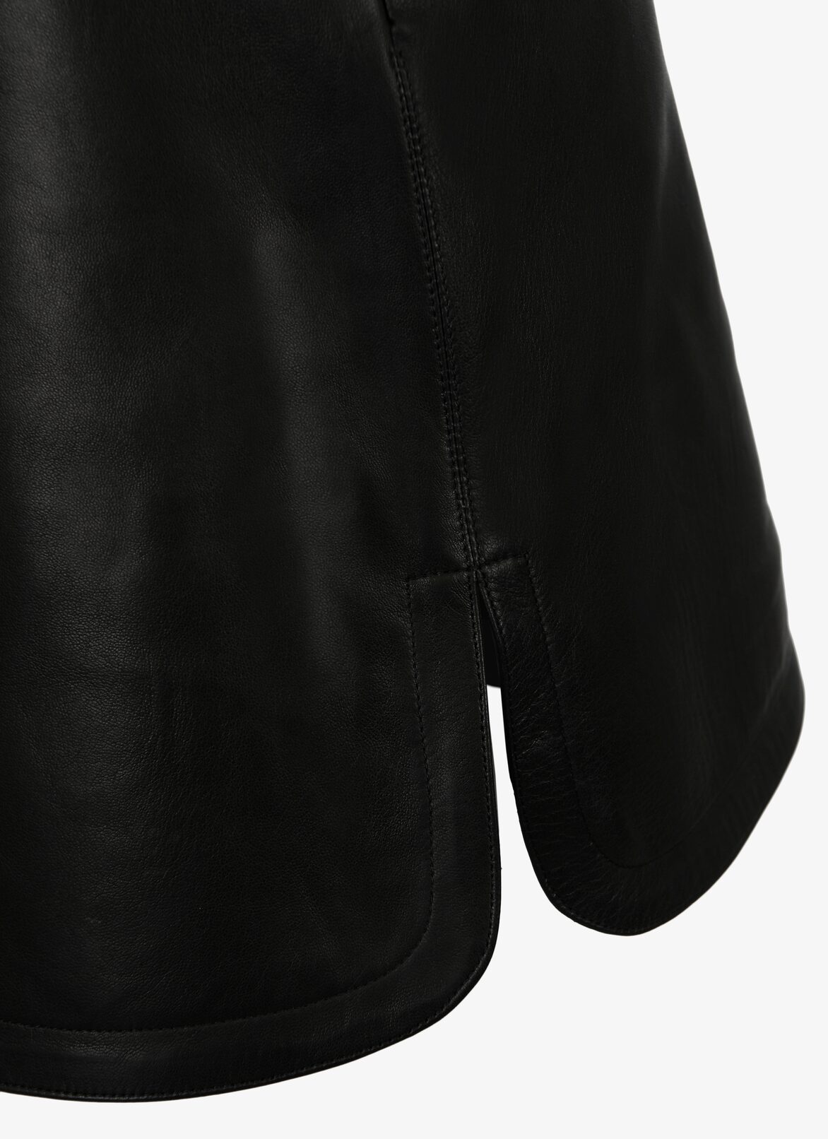 Mini Leather Skirt ALAÏA BLACK MINI LEATHER SKIRT